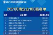 2021河南服务业100强榜单  建业集团位列首位